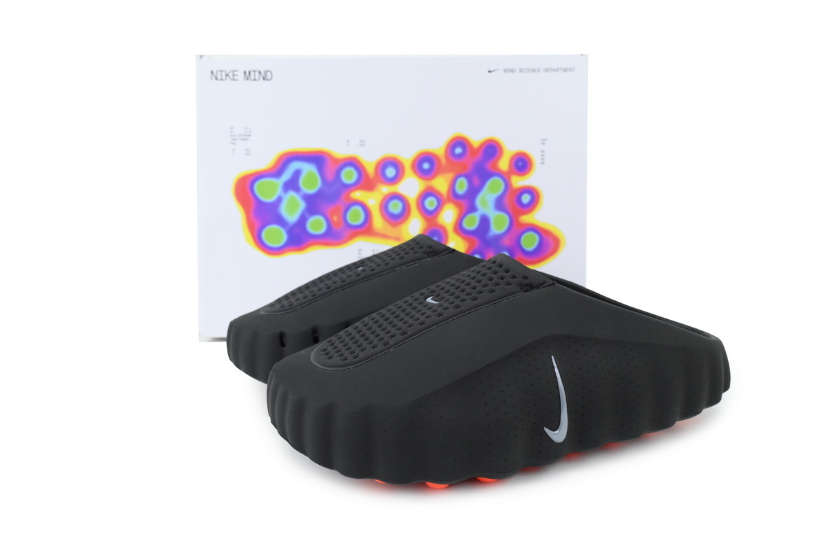 Nike Mind 001 Black-Slippers run one size smaller than sneakers, so please order slippers one size up.